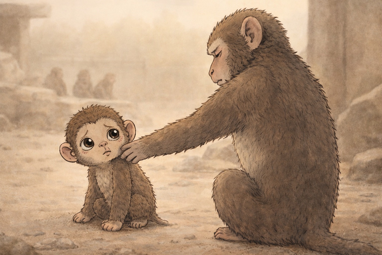 Punch the baby macaque